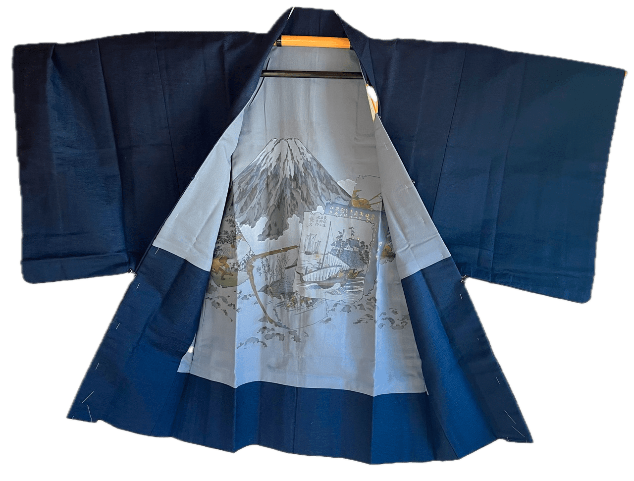 Haori Japonais Homme Vintage – Mont Fuji & Estampes d’Époque (Années 50)