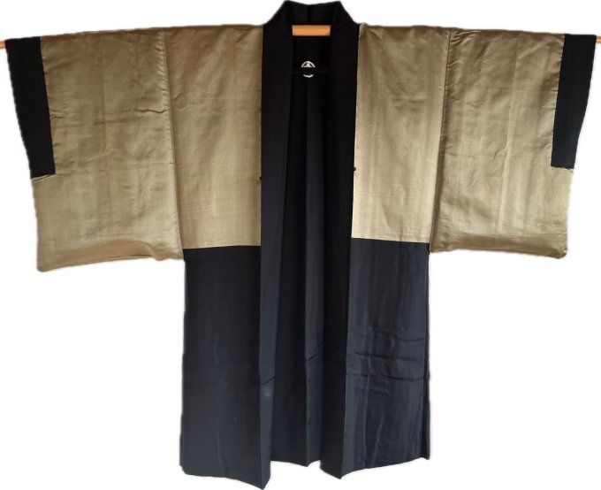Haori Japonais Traditionnel Homme Antique - Voyage de Yoritomo au Fuji San 
