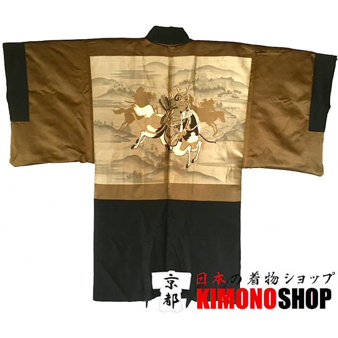 Luxe Ancien Haori Samourai Montsuki homme "Made in Japan"