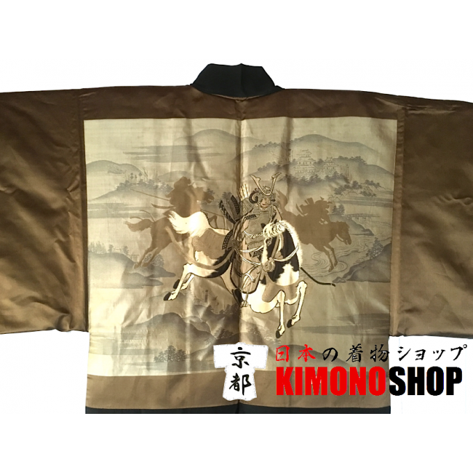 Luxe Ancien Haori Samourai Montsuki homme "Made in Japan"