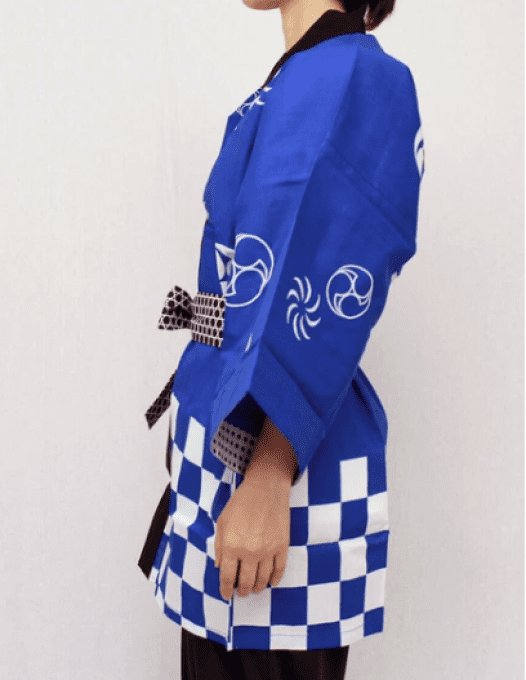Happi Festival – Veste traditionnelle japonaise 3 pièces (M / L) – Bleu ou Rouge
