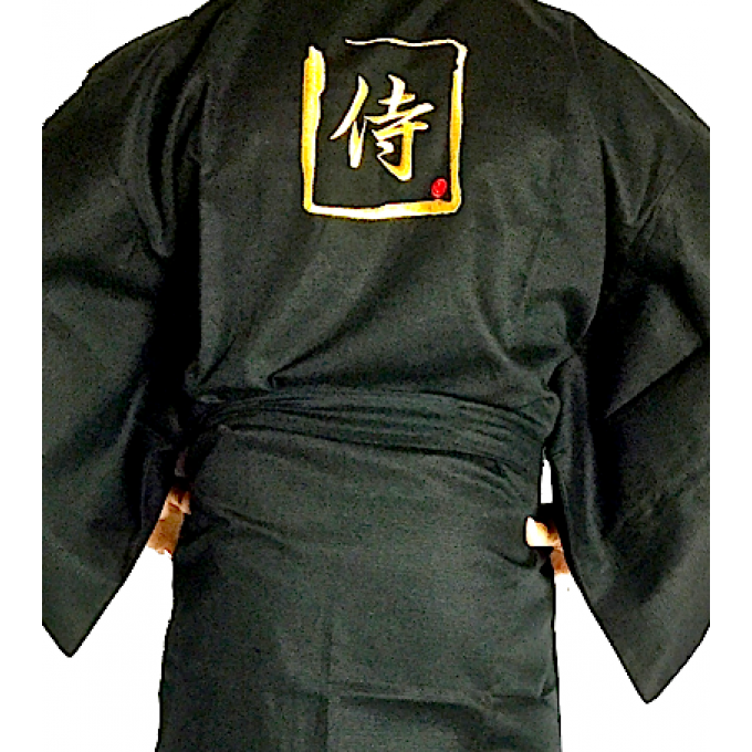 Happi samourai coton noir homme "Made in Japan"