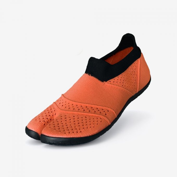 Chaussure japonaise Jikatabi Hitoe orange Multi-Sport Fitness taille 26cm 41 "Made in Japan"  