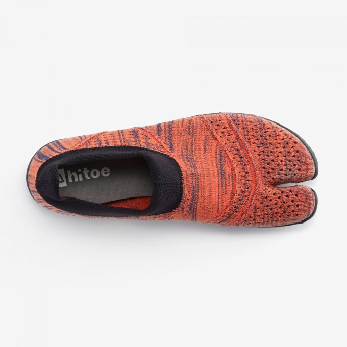 Chaussure japonaise Jikatabi Hitoe Zebra  orange Multi-Sport Fitness Marugo "Made in Japan" 