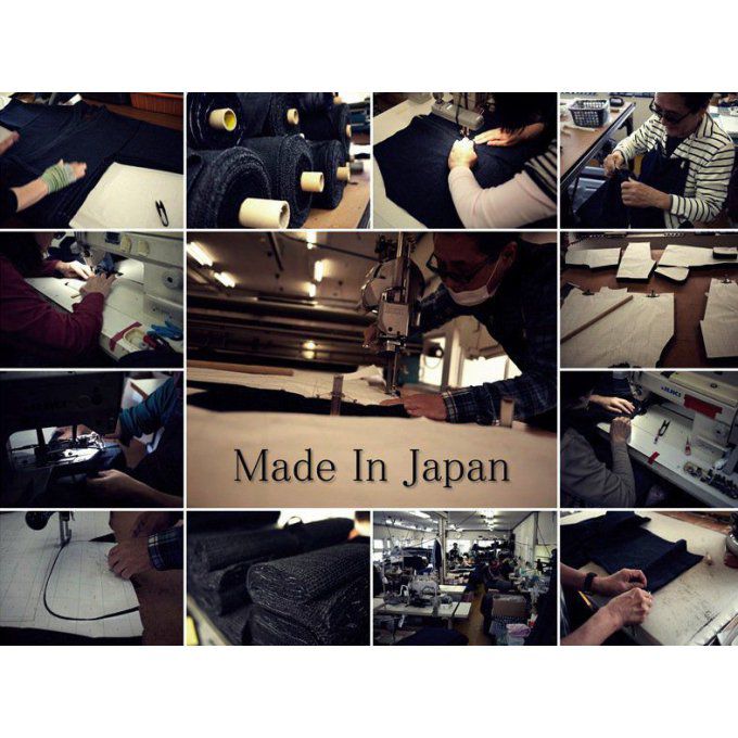 Samue Ajiro coton bleu marine Taille M "Made in Japan"