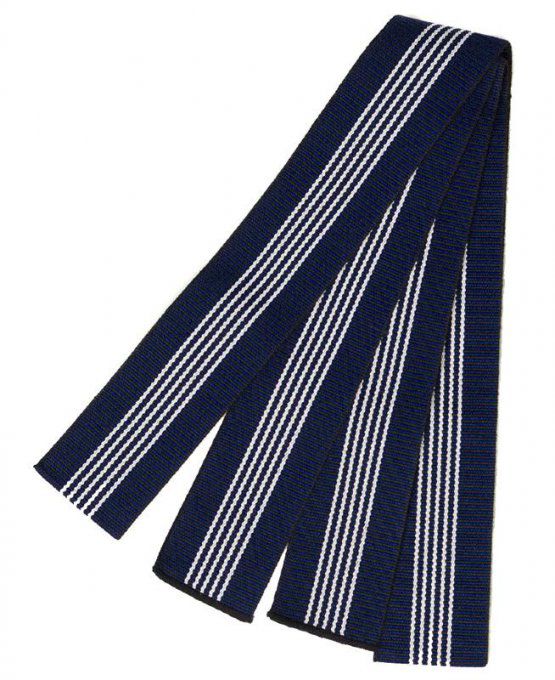 Obi ceinture Yukata coton bleu & rouge 240cm x 5cm 