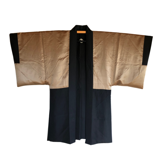 Ancien haori samourai Lion Maruni Mitsu Kashiwa Montsuki homme