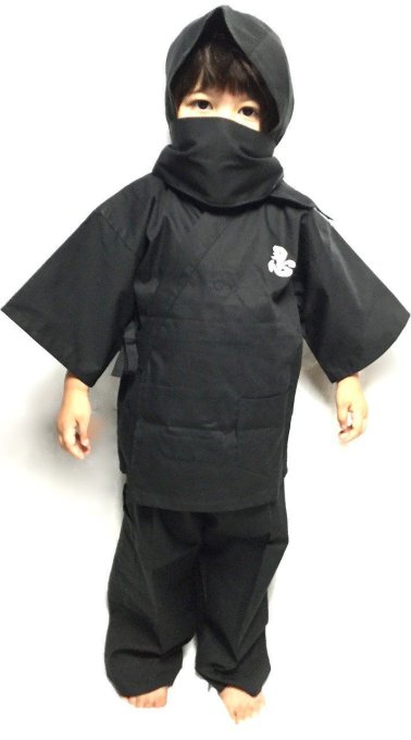 Tenue Jinbei Ninja enfant Taille L "Made in Japan" 