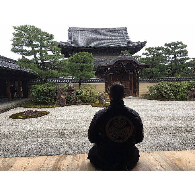 Boite d'encens japonais bois de Santal Temple Zen Kenninji Kyoto