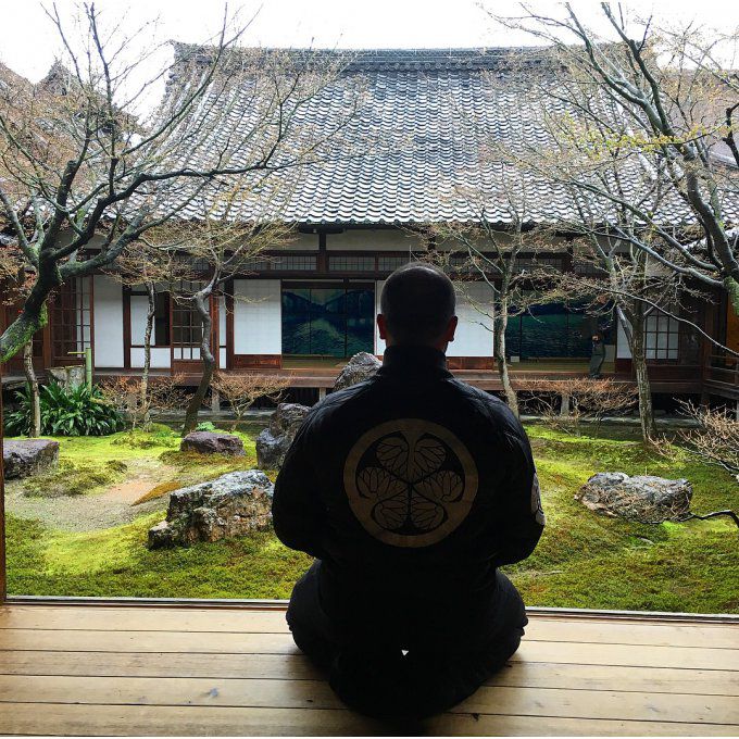 Boite d'encens japonais bois de Santal Temple Zen Kenninji Kyoto