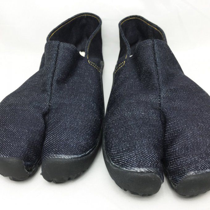 Luxe Chaussure Jikatabi TabiRela Denim Marugo "Made in Kurashiki Japan"