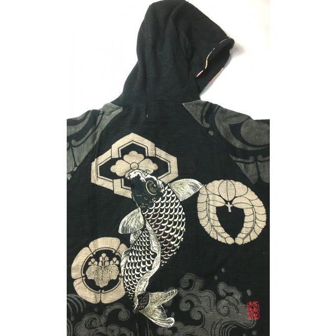 Veste japonaise Koi Mitsu Tomoe homme