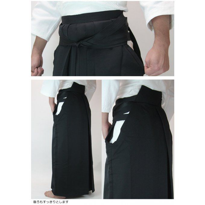 Luxe hakama Aikido Aikikai polyester Tozando Premium AH-500 HandMade in Japan