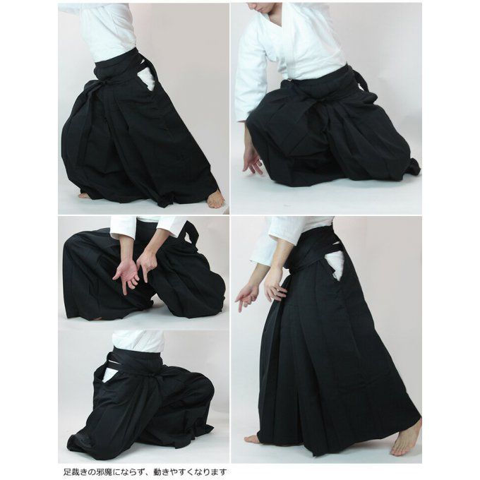 Luxe hakama Aikido Aikikai polyester Tozando Premium AH-500 HandMade in Japan