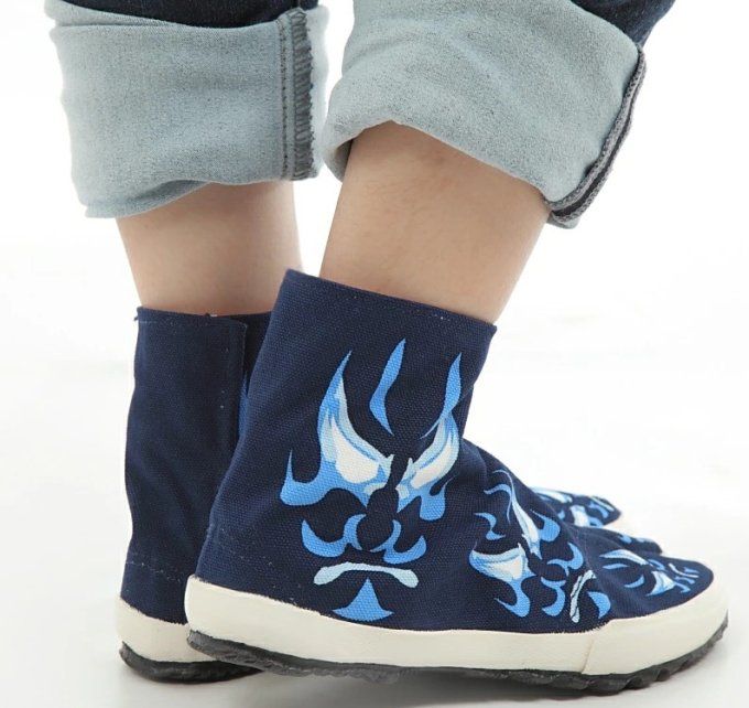 Jikatabi Wamon Kurenai  Indigo – 3 Kohaze – Fait Main au Japon