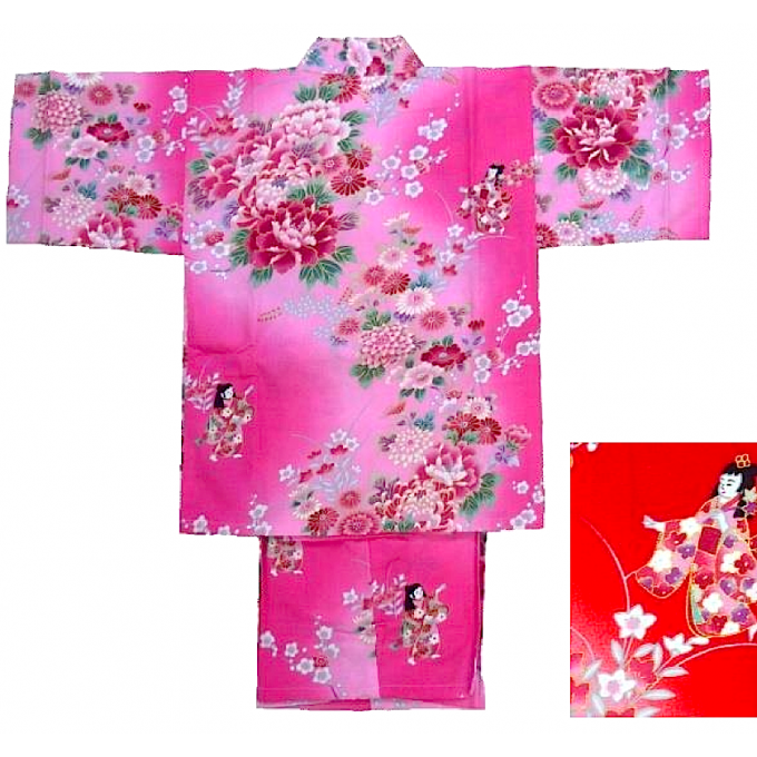 Jinbei Bokashi Ningyo enfant (fille) "Made in Japan" 