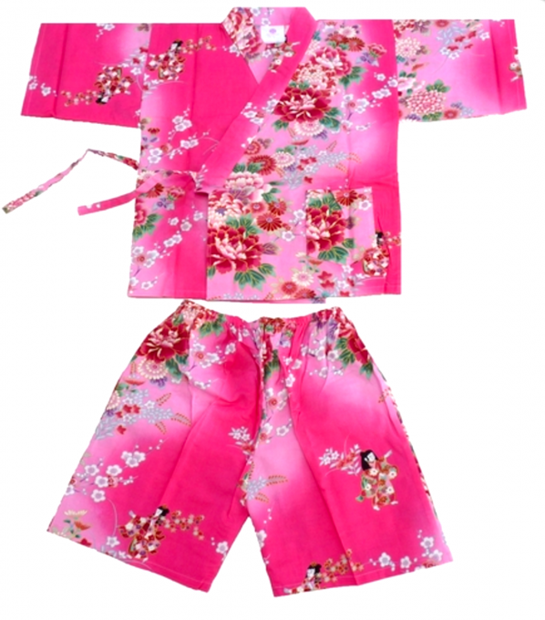 Jinbei Bokashi Ningyo enfant (fille) "Made in Japan" 