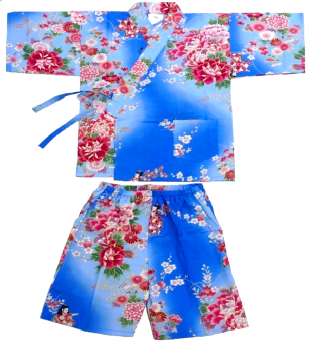 Jinbei Bokashi Ningyo enfant (fille) "Made in Japan" 