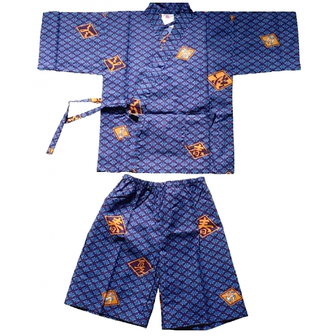 Jinbei Hishimoji enfant (garçon) "Made in Japan"