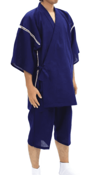Jinbei Japonais Homme Awa Shijira Made in Japan