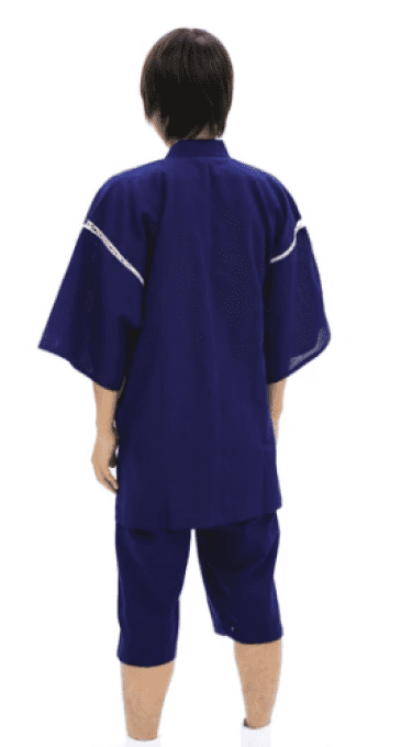 Jinbei Japonais Homme Awa Shijira Made in Japan