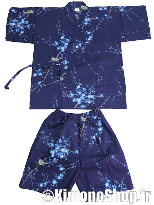 Jinbei femme Ume Uguisu Taille M (150–170 cm)