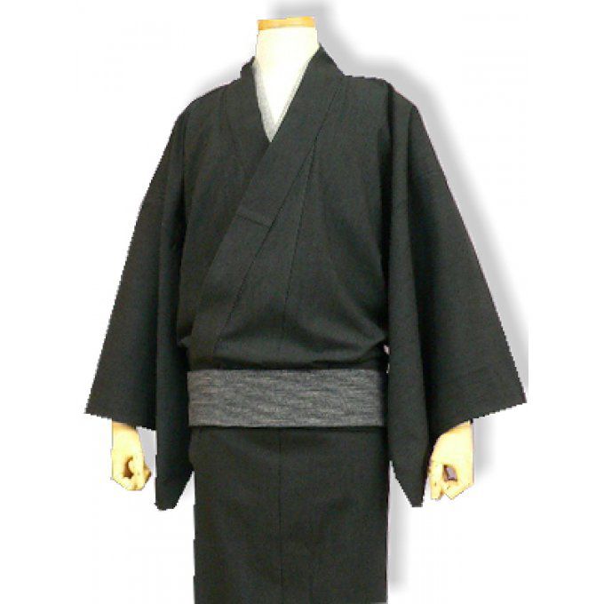 Kimono traditionnel japonais haute couture coton homme "HandMade in Japan" 