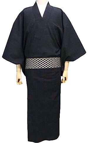 Kimono traditionnel japonais haute couture coton homme "HandMade in Japan"