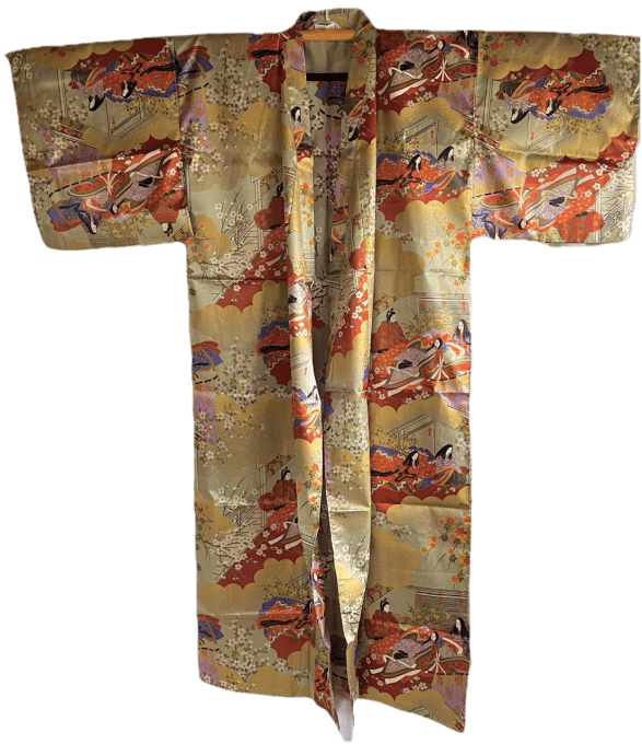 Kimono japonais Goten Moyou polyester femme "Made in Japan"