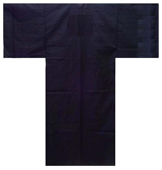 Kimono japonais Kuro Muji noir coton homme "Made in Japan"