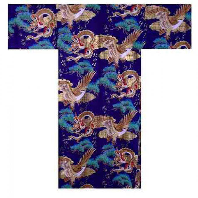 Kimono japonais Ryu To washi coton homme "Made in Japan