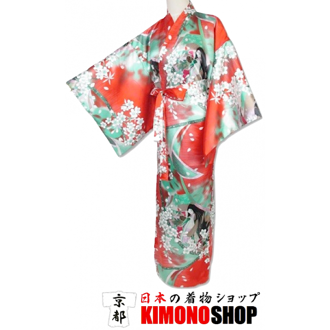 Kimono japonais Shidare Hime polyester femme "Made in Japan"