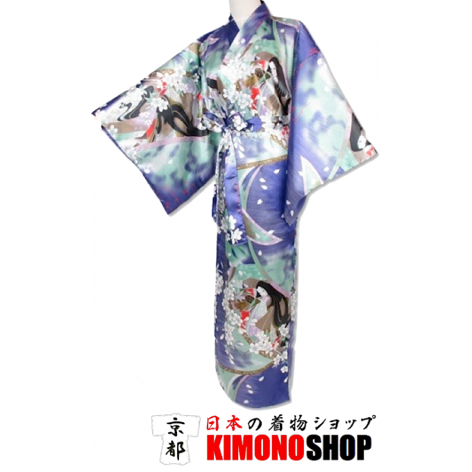 Kimono japonais Shidare Hime polyester femme "Made in Japan"