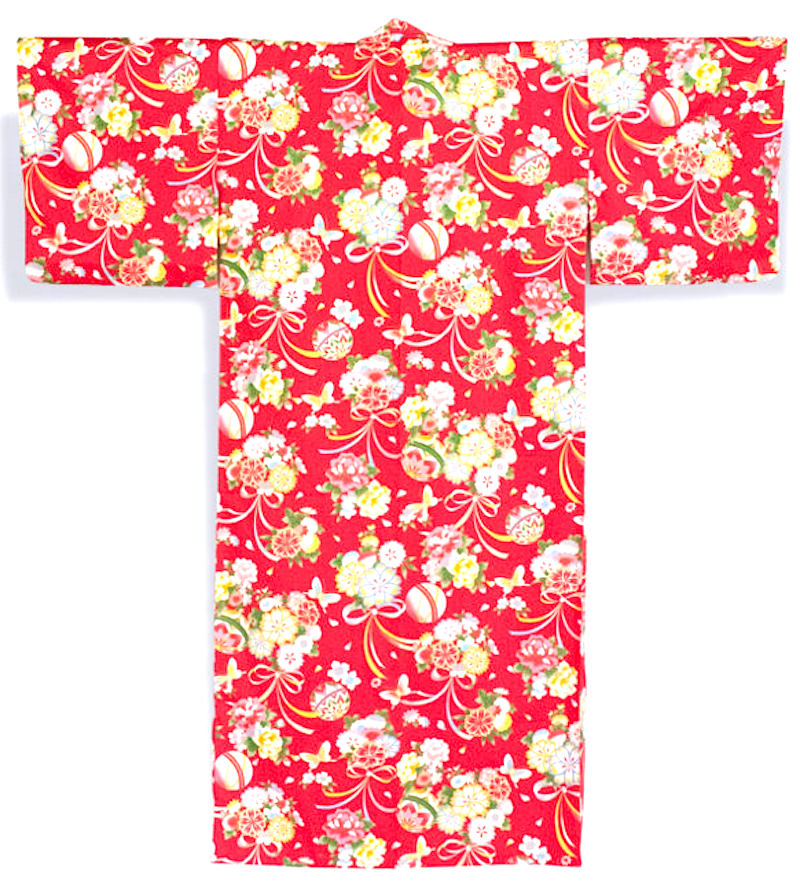 Kimono japonais Shin Hana Musubi coton femme "Made in Japan"  