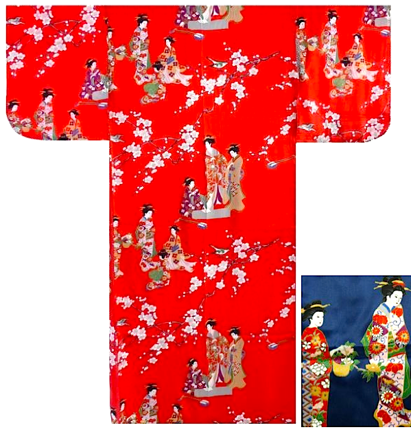 Kimono japonais TachiSugata soie femme "Made in Japan"