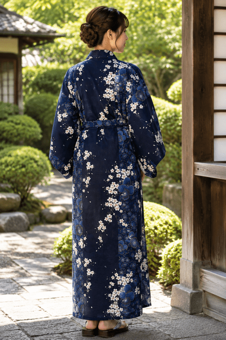 Kimono japonaise femme  Shidare Sakura "Made in Japan" 