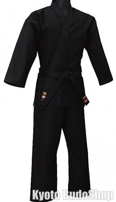 Luxe Ninjutsu / karate Gi Tokaido Sab Kongo noir coton taille 3.5 (155cm) HandMade in Japan