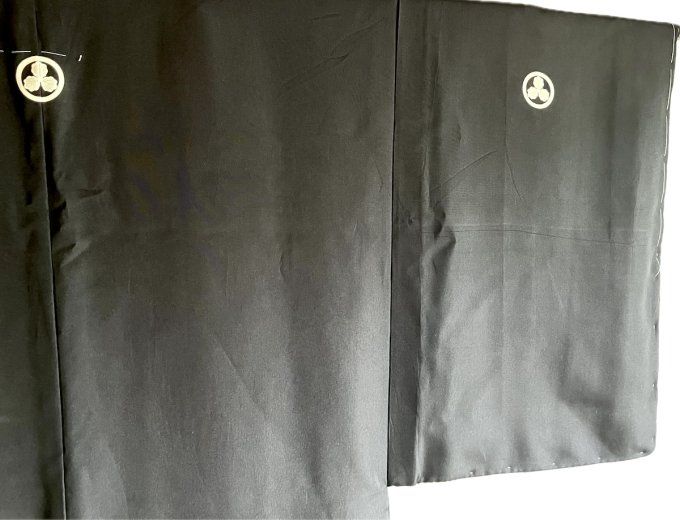 Luxe Haori homme Antique - Mitsu Kashiwa Montsuki - Jardin Zen - Ryoanji