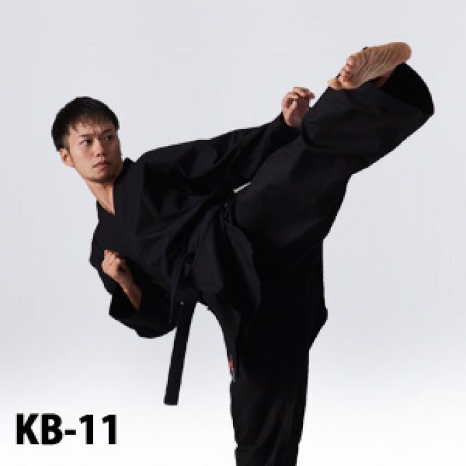 Luxe Ninjutsu / Kobudo / KarateGi  Tokyodo KB-11 noir coton mi-lourd taille 4.5 (175 cm) 