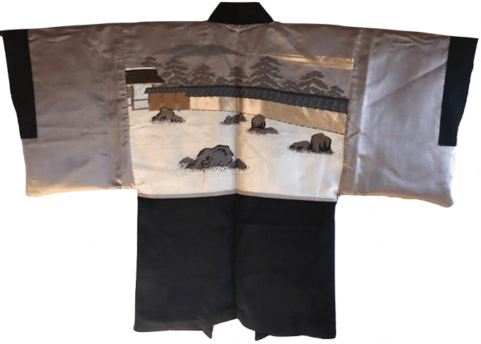 Luxe rare antique Haori Zen Ryoanji Kyoto homme + Set encens japonais Zen offert!