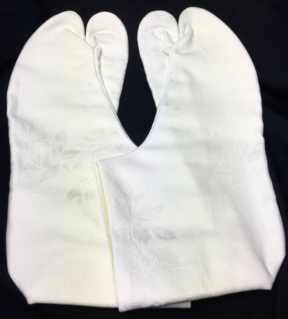 Luxe Tabi Bara KiroUrasoko blanc coton 26cm femme "Made in Japan"  
