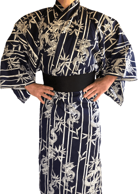 Yukata Take Ryu homme Taille  L/60" (170~180cm) Made in Japan