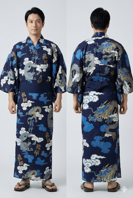 Yukata Unryu Moji homme