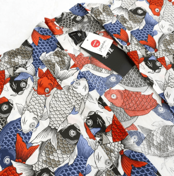 Hanten traditionnel japonais Carpe Koï | Fabriqué au Japon