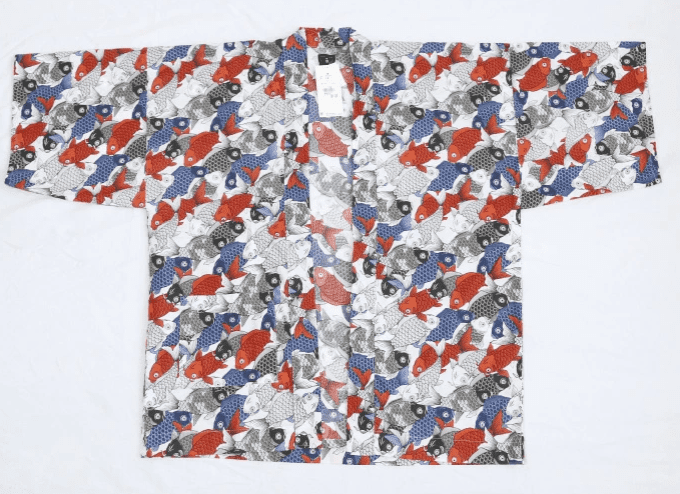 Hanten traditionnel japonais Carpe Koï | Fabriqué au Japon