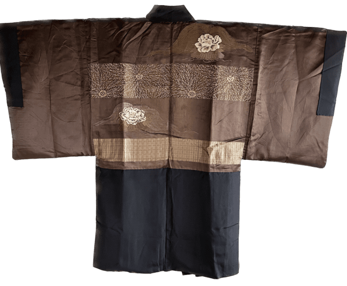 Haori japonais homme Montsuki Botan Kuyō