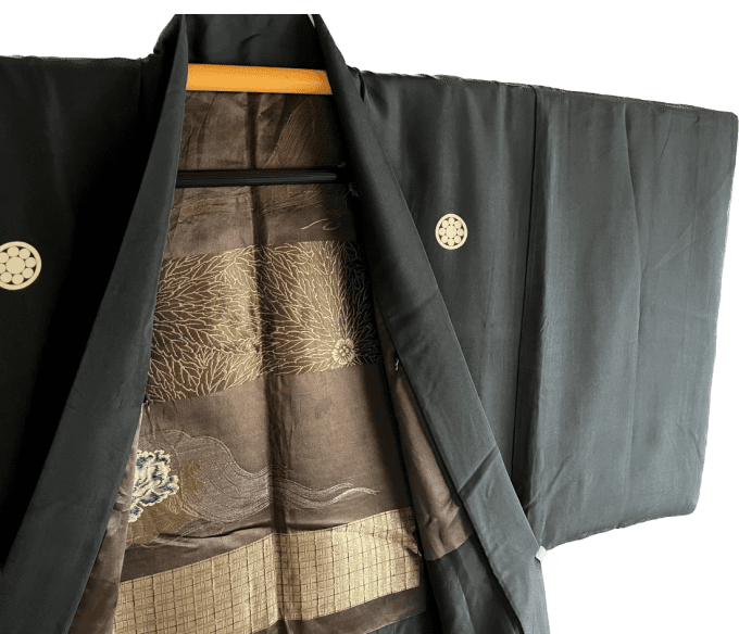 Haori japonais homme Montsuki Botan Kuyō
