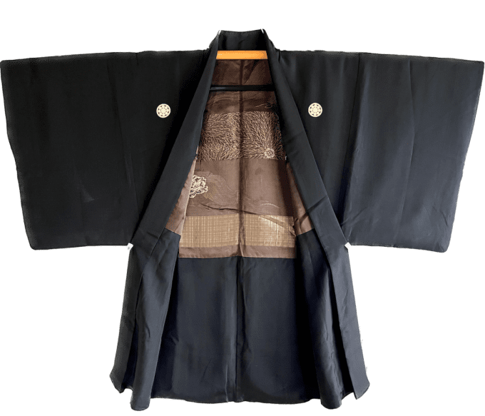 Haori japonais homme Montsuki Botan Kuyō