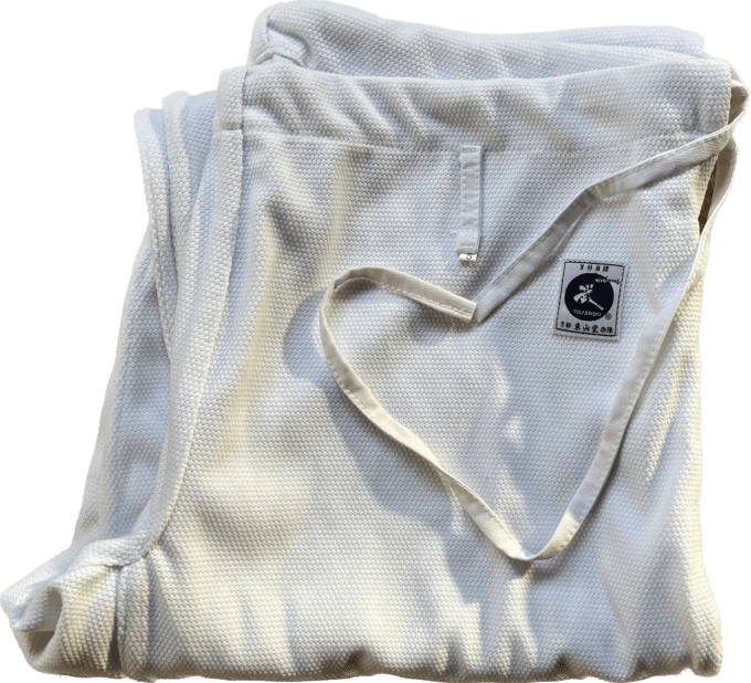 Pantalon Aikido polyester blanchi Aikikai Tozando KUH Taille 5