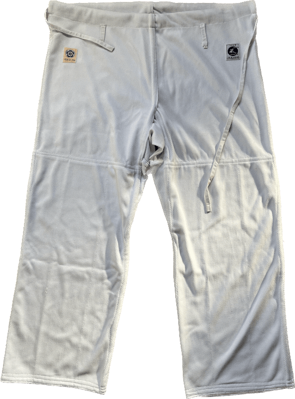 Pantalon Aikido polyester blanchi Aikikai Tozando KUH Taille 5
